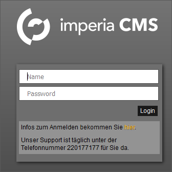 Login-Screen