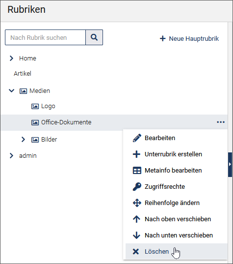 Seite "Rekursiv löschen"