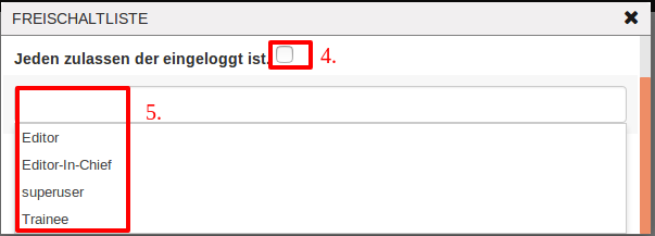 Zugriff beschränken