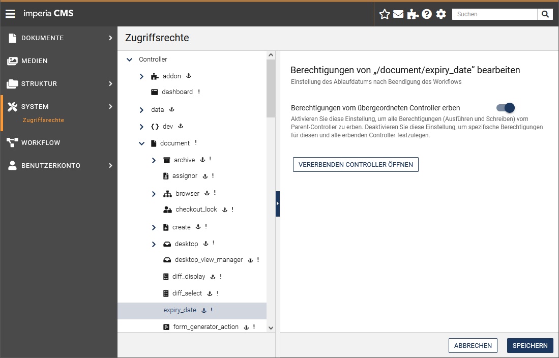 Zugriffsrechte setzen