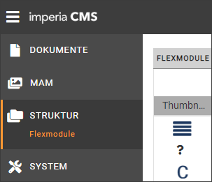 Menü *FLEXMODULE*