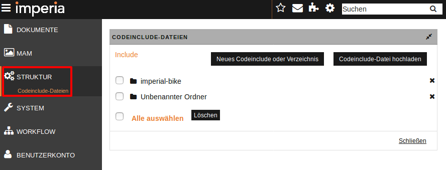 Seite "CODEINCLUDE-DATEIEN"