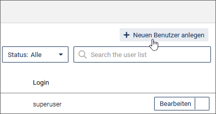 Benutzer anlegen