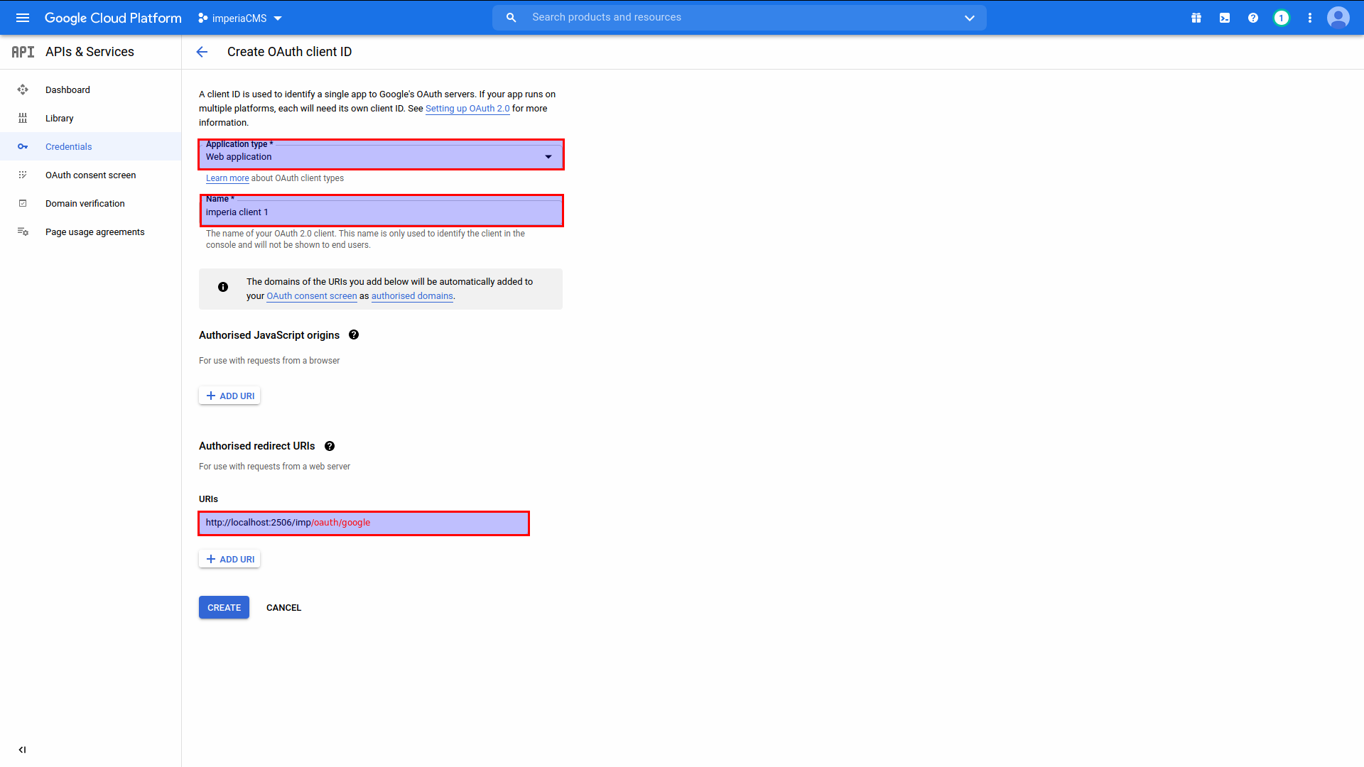 OAuth URL