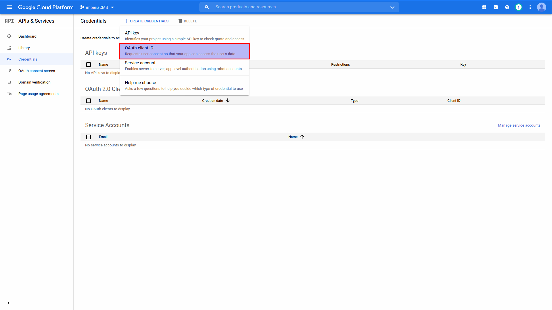 OAuth Client ID