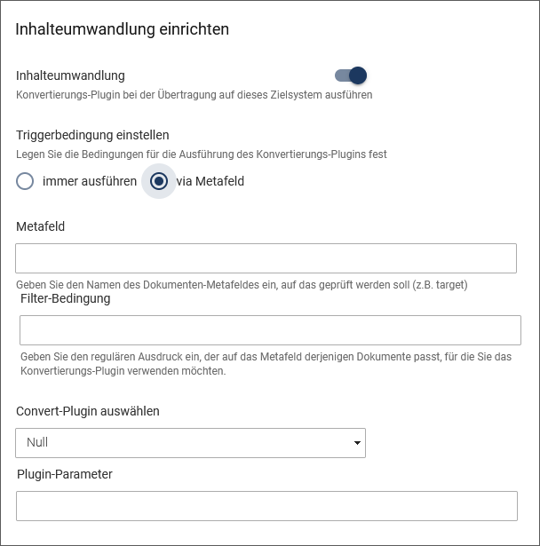Create new target system