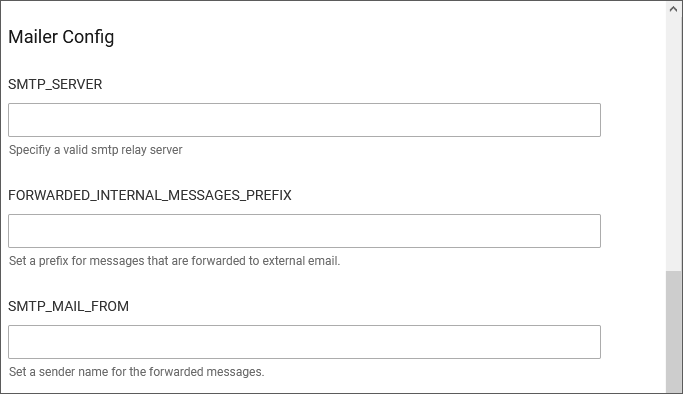 General settings