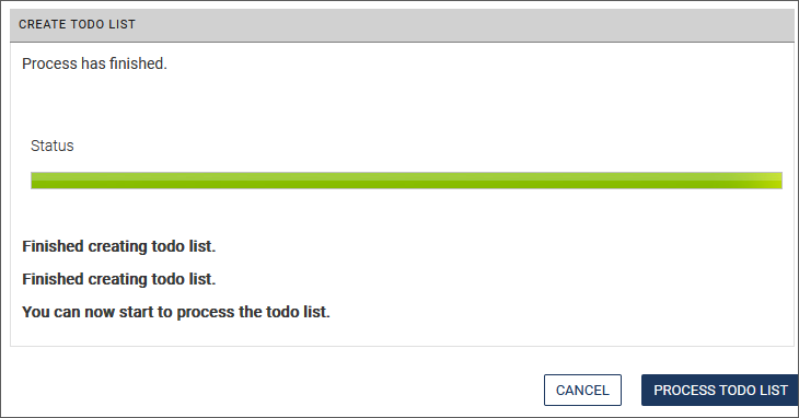 ToDo list
