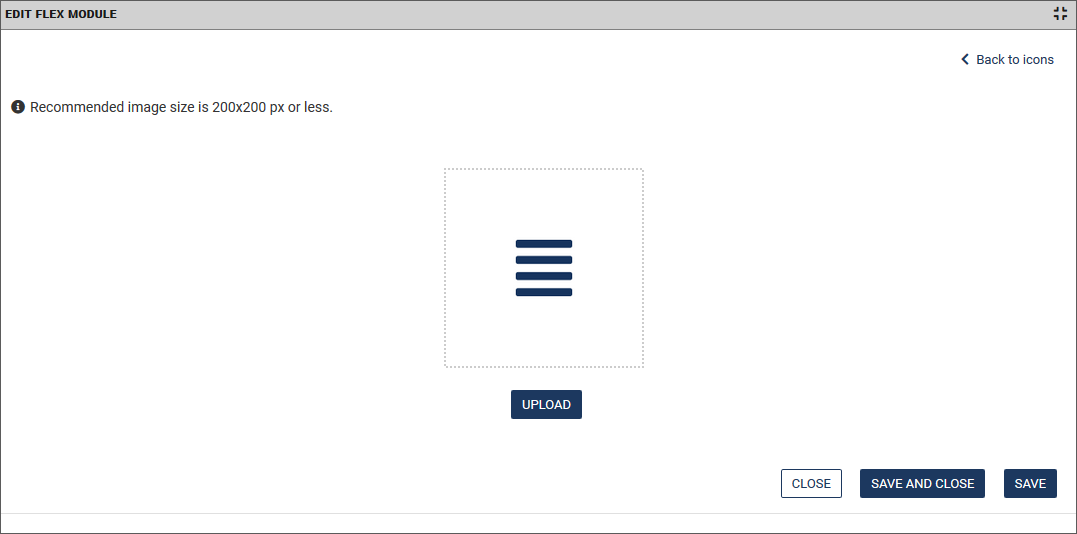 Edit flex module