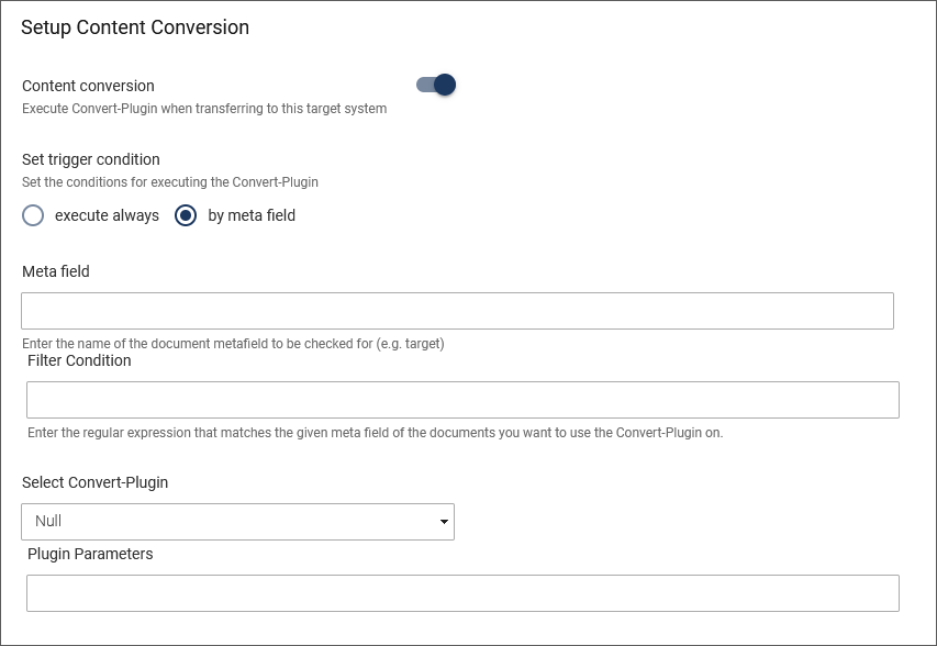 Create new target system
