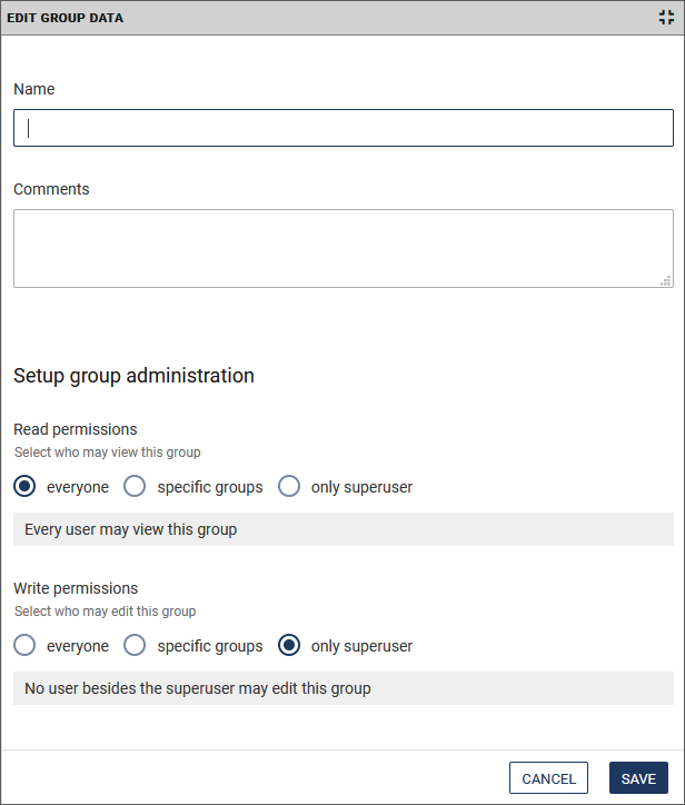 Create group