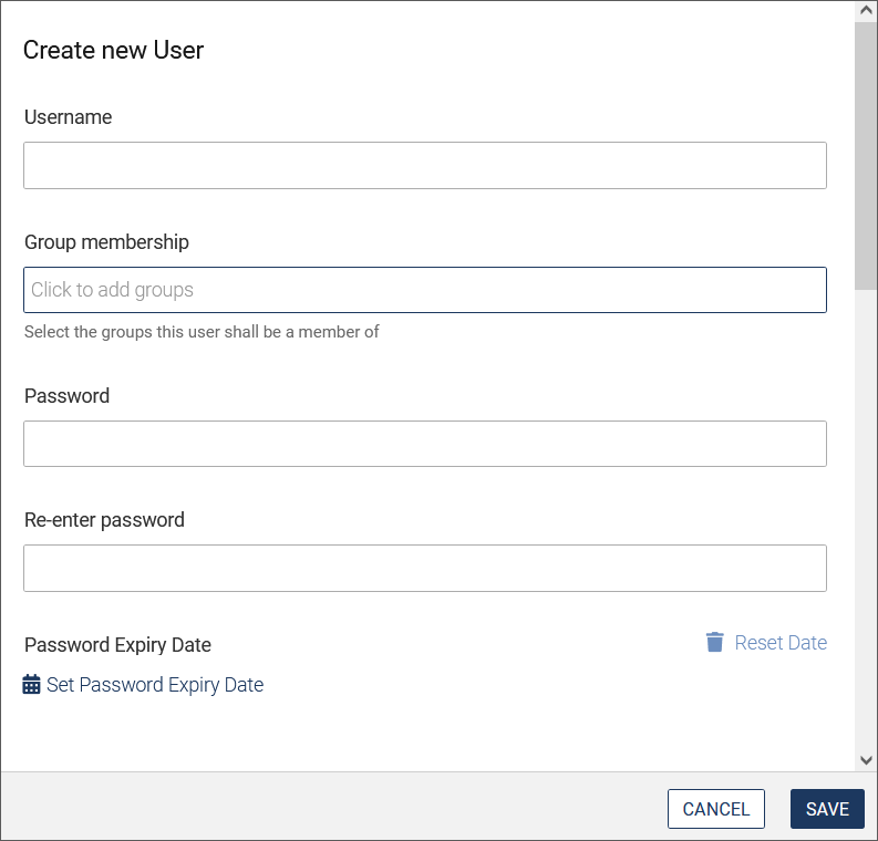 Create user