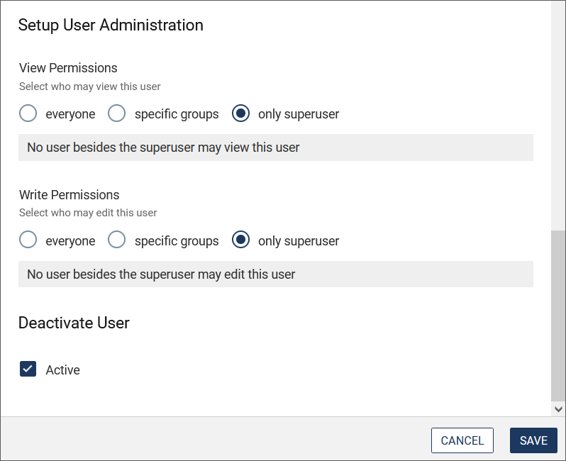 Create user