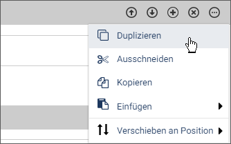 Mehr-Menü