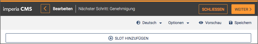 Bearbeiten-Toolbar