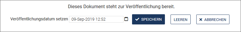 Datum festlegen