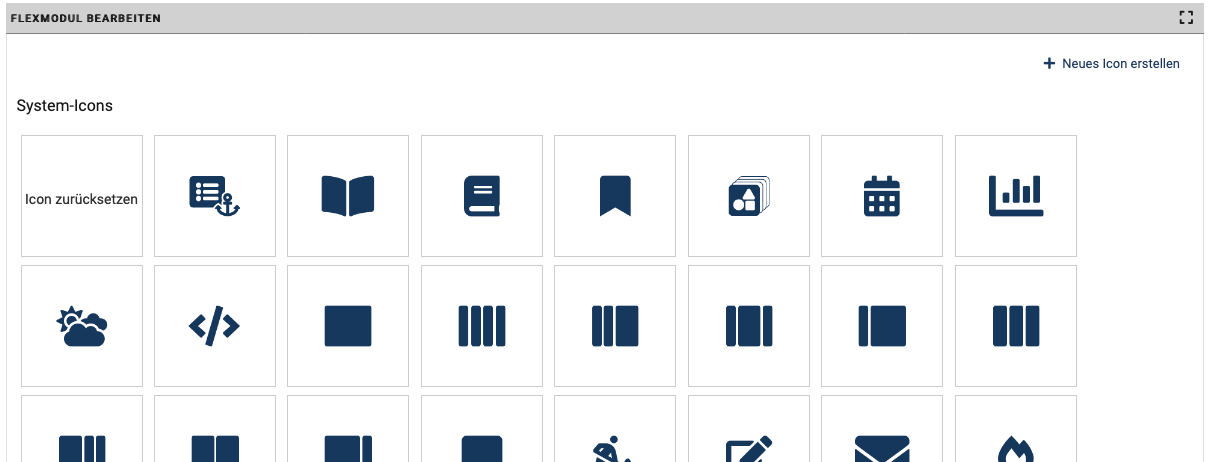 Modul-Icon hinzufügen