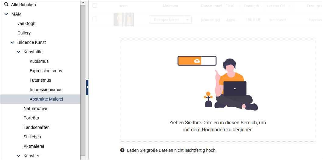 Datei hochladen
