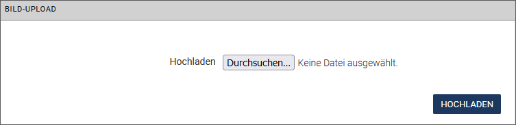 Bild hochladen