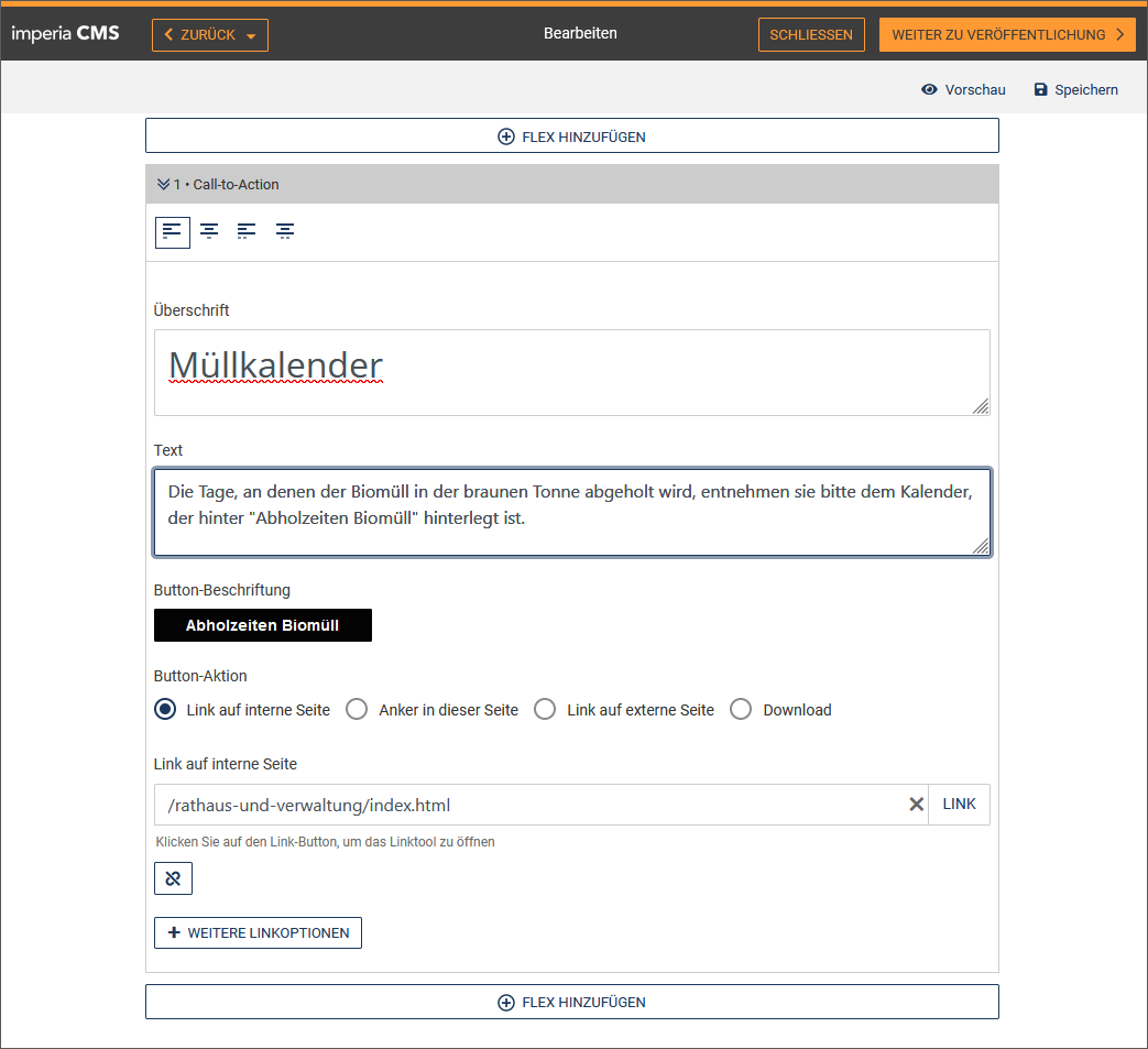 Linktool öffnen aus Zieldokument