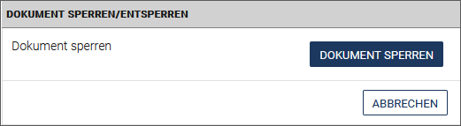 Dialog Dokument sperren
