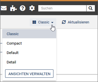 Ansicht wechseln