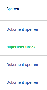 Dokument gesperrt