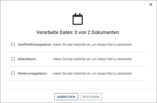 Daten ändern