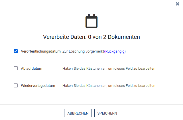 Daten ändern