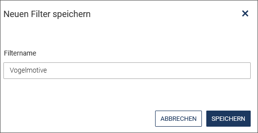 Filter speichern