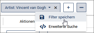 Filter speichern