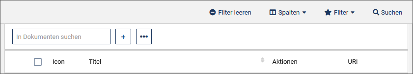 Filterleiste