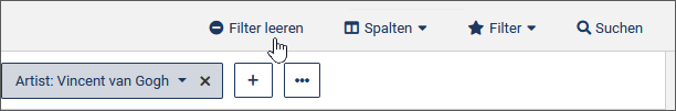 Filterleiste ausblenden
