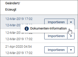 Dokument-Informationen ansehen