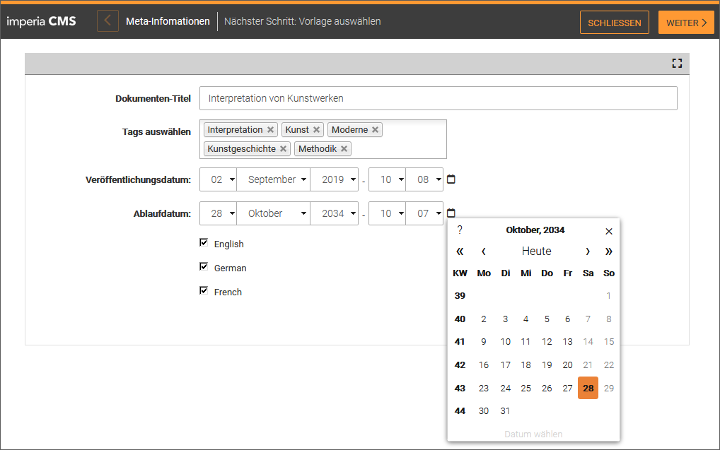 Metainformationen