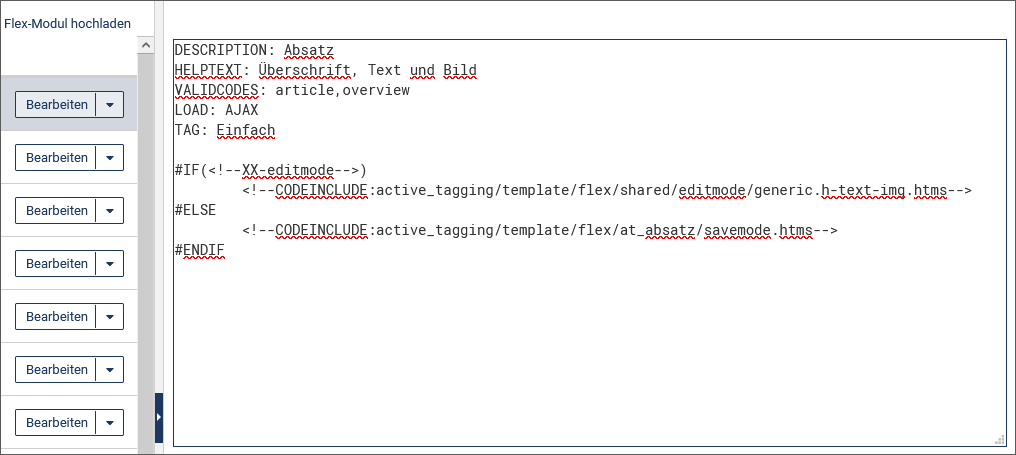 Interner Editor
