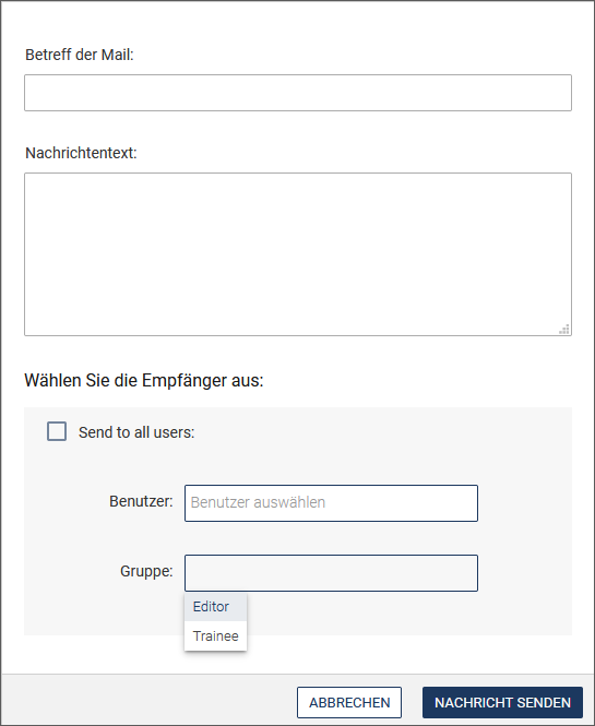 Mail schreiben