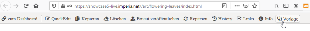 Vorlage erstellen