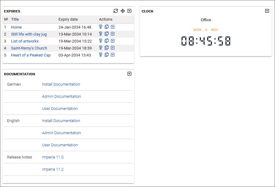Adding widgets