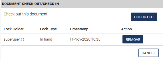 Check In Document