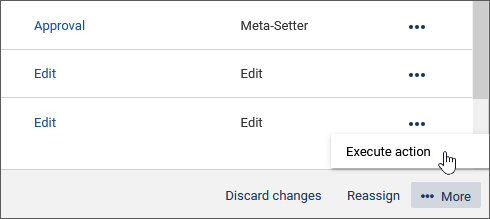 Desktop with a visible "Multi Action" column