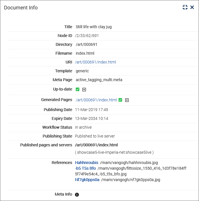 Document information