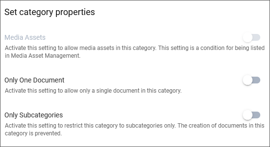 Edit category