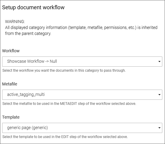 Edit category