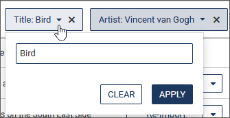 Filter "Title"