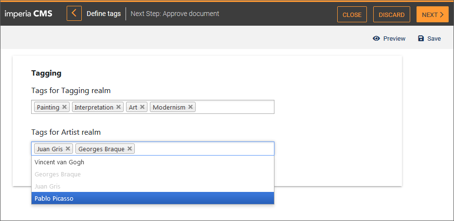 Add tags